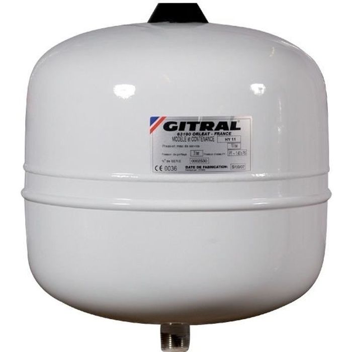 Vase expansion sanitaire - GITRAL - 12L - Époxy alimentaire - Économie d'eau  chaude - Cdiscount Bricolage
