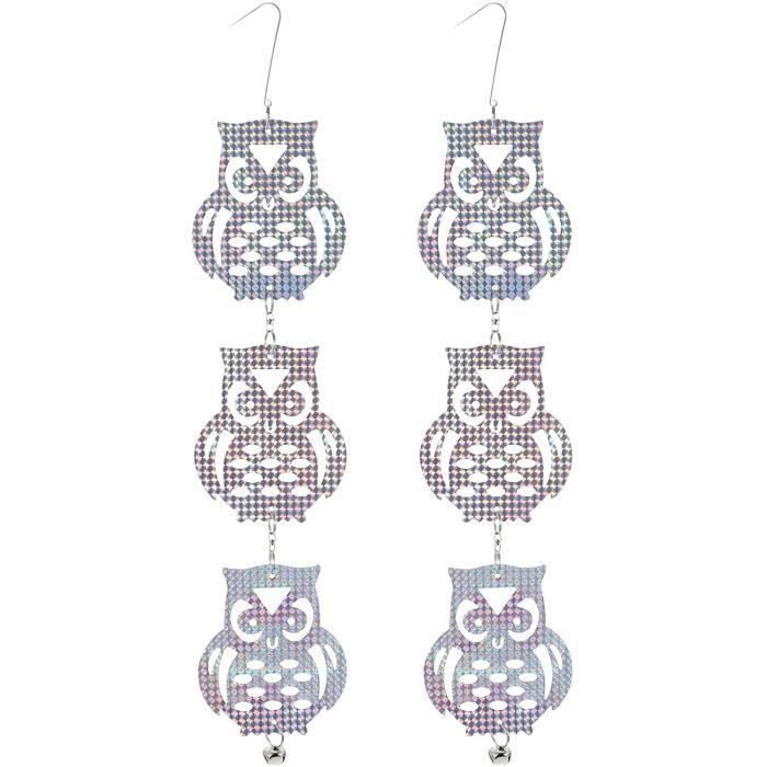 4 Pièces Répulsif Oiseaux Réfléchissant En Spirale - Protection Jardin Et Balcon