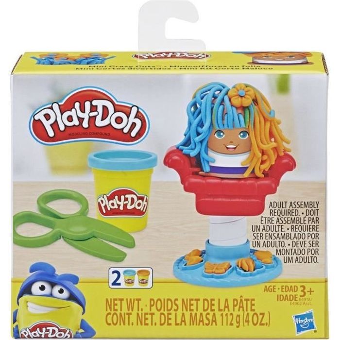 Hasbro Play-Doh Jeu de coiffure classique Mini coiffures en folie