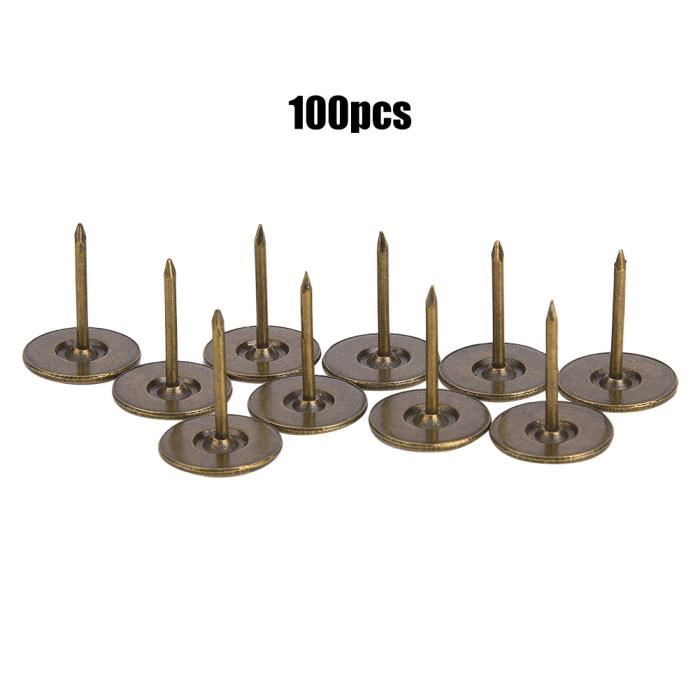 Clous Tapissier Cyan 100 Pièces - Pour Canapé & Meubles
