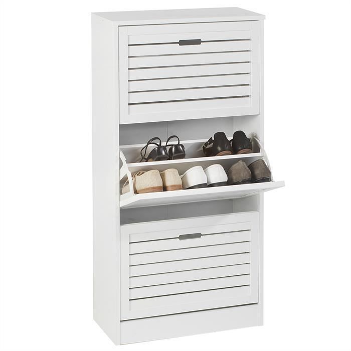 Meuble A Chaussures En Colonne Adria Armoire Avec 3 Abattants