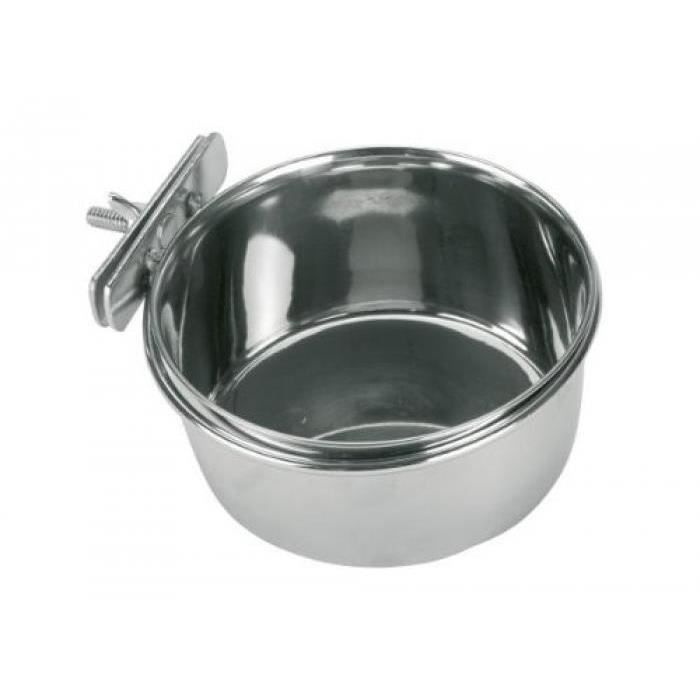 KERBL ECUELLE INOX FIXATION VIS 600 ML
