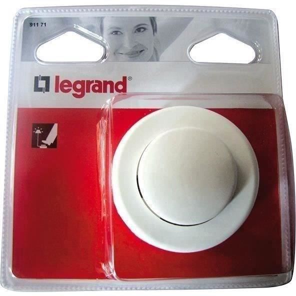 Interrupteur carré à pied - 2 A - blanc