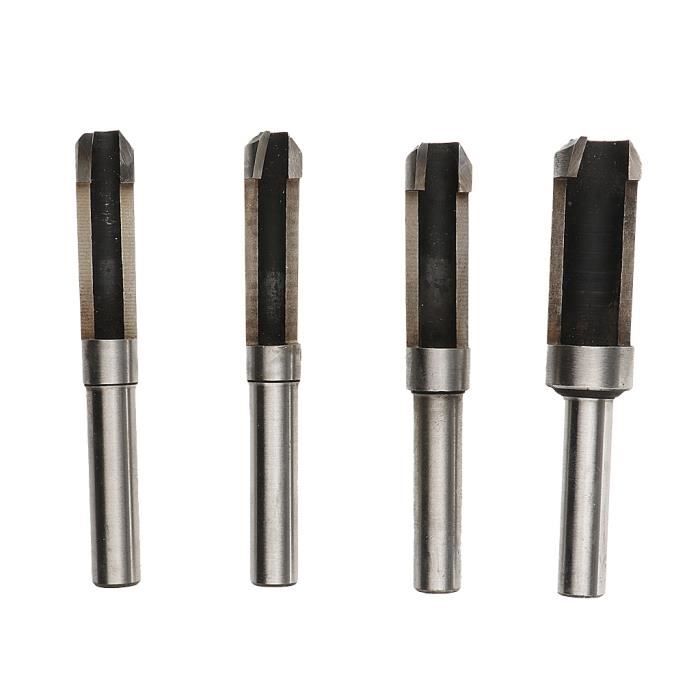 1 set outil de coupe de foret de scie à trous en acier carbone pour travail bois