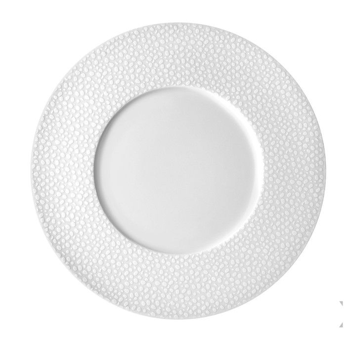 MEDARD DE NOBLAT LOT DE 6 ASSIETTES PLATES 27 CM BAGHERA BLANC -  