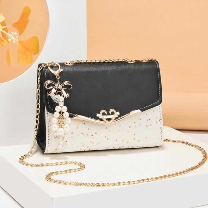 Sac à main Femme /Sac bandoulière Femme très Tendance Chic en Cuir  Synthétique - Noir - Achat / Vente Sac à bandoulière Femme Sac - Cdiscount