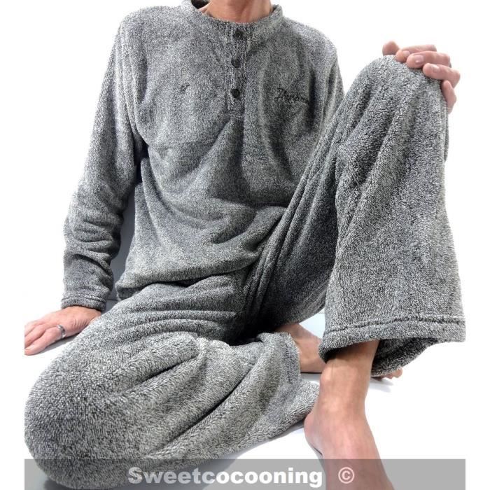 Pyjama homme hiver pilou clearance