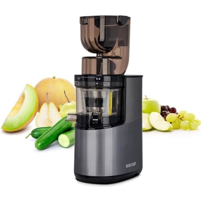 Extracteur de Jus BioChef Atlas Whole Slow Juicer PRO - Argenté