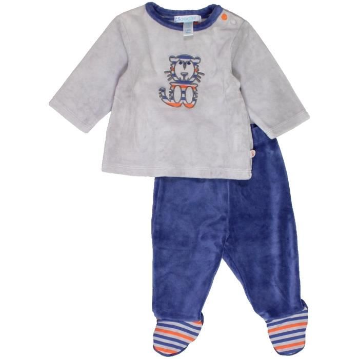 Pyjama 2 Pieces Bebe Garcon Okaidi 3 Mois Bleu Hiver Vetement Bebe 1052920 Bleu Cdiscount Pret A Porter