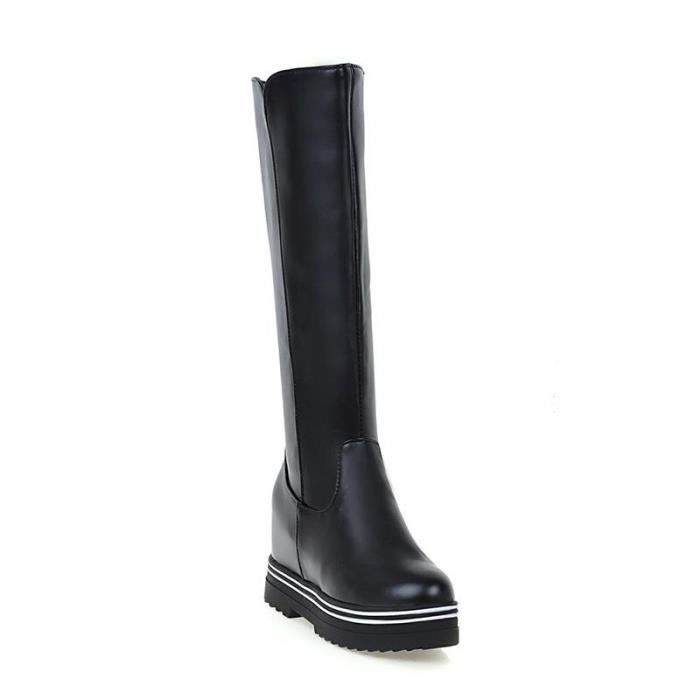 botte longue cuir femme