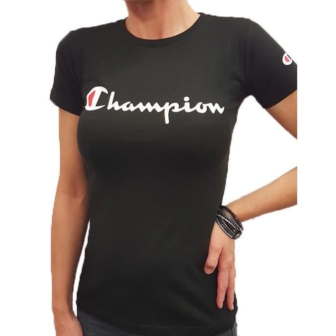 Tee shirt champion femme noir top