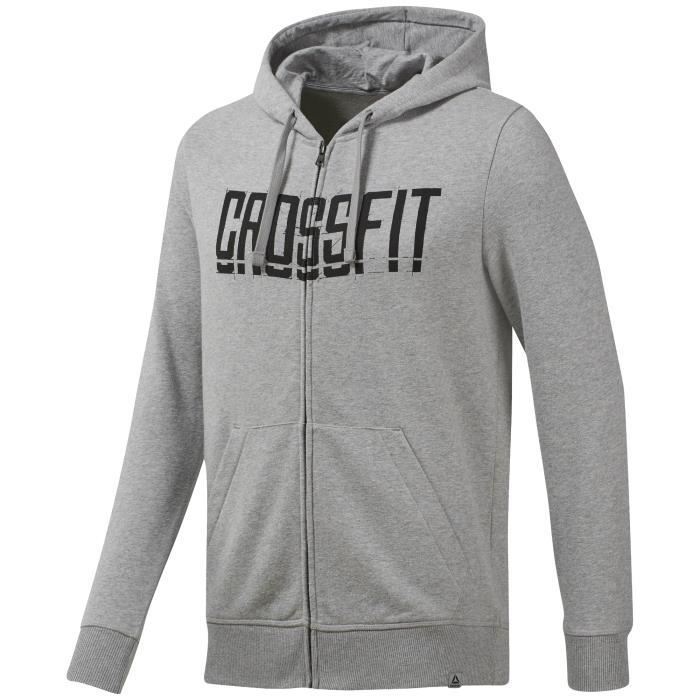 veste reebok gris