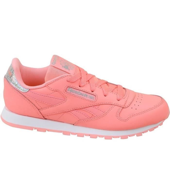 Baskets Reebok Classic Leather Pastel 32,5 Rose - Achat / Vente basket - Cdiscount