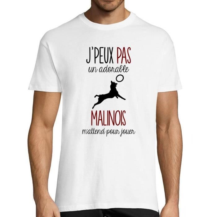 Malinois Berger Belge D sol je peux pas T shirt Homme col