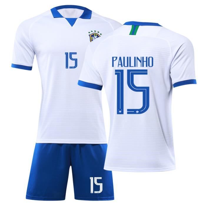 Bresil Maillot de Foot Short Football Soccer NO.15 Paulinho 2020 2021 Pas Cher Maillot Equipe de Bresil Football pour Homme - Cdiscount Sport