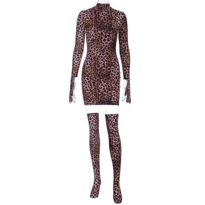 robe leopard sexy
