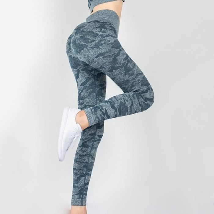 Leggings Femme Gym Yoga Pantalon Legging Pants Sport Camouflage