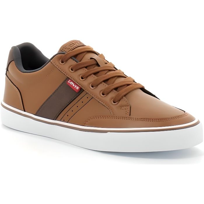 Basket levis homme cuir marron top