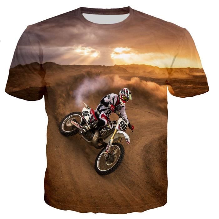 T-shirt Moto Racing - Motgp Racing à Manches Courtes - Rouge - Enfant - Homme 5 - Sport - Foto 5