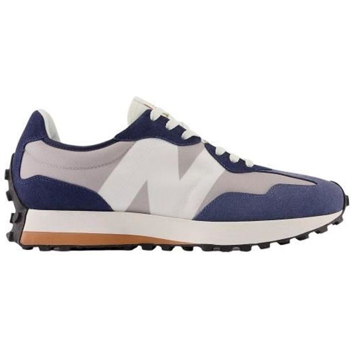 Baskets NEW BALANCE 327 Bleu Gris Daim Nubuck Bleu