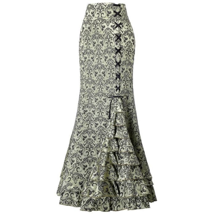 Jupe en queue de poisson verte style punk retro pour femme KJEHOME Vert Cdiscount Pret a Porter