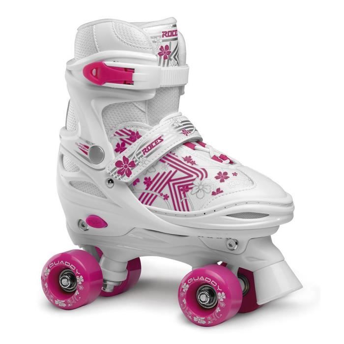 Patins Roulettes Quaddy Girl 3.0 ROCES Tailles 34 37 Blanc