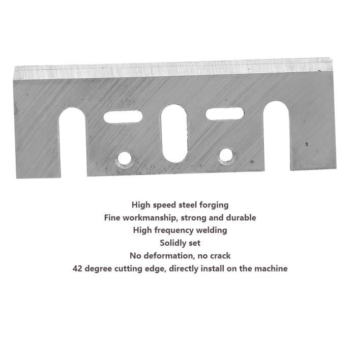 GRAFF Lot De 2 Lames De Rabot TCT Pour Rabot Électrique - Lames