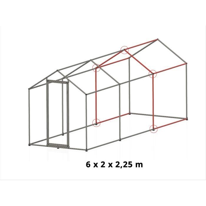 Comparer les prix de Extension 4m² Ø32mm 2x2x2,25m - Pour Parc À Poules P001 4x2x2,25m