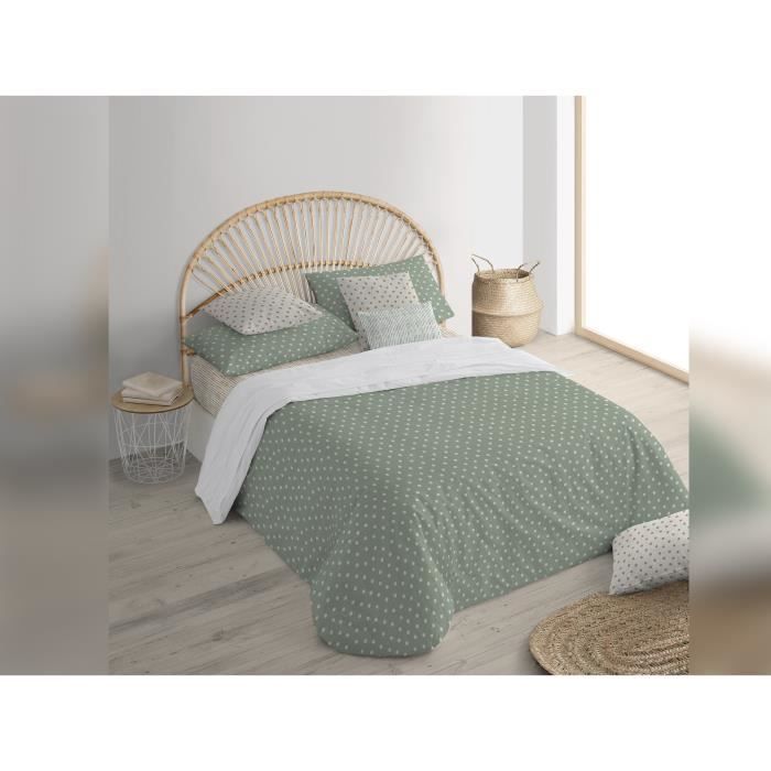 Housse De Couette Twin Bleu Sarcelle 100% Coton - Fermeture Bouton