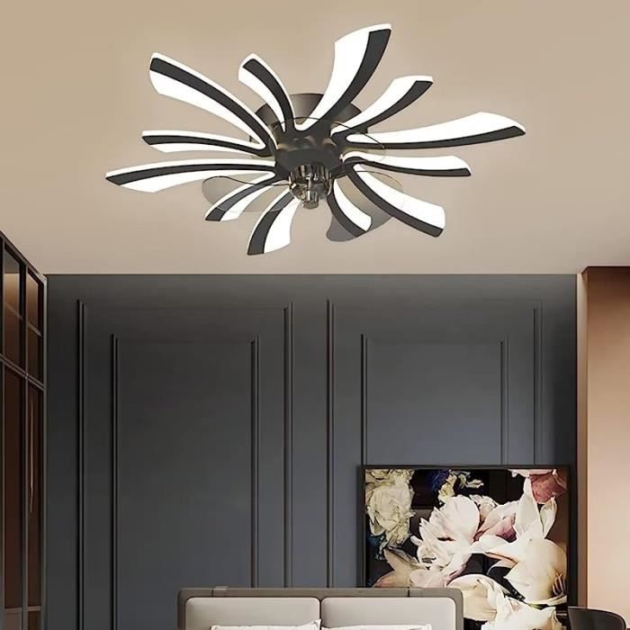 Ventilateur de Plafond - RUMOCOVO - QW27 Q-4 - 6 Vitesses - LED - Design Moderne - Rumocovo
