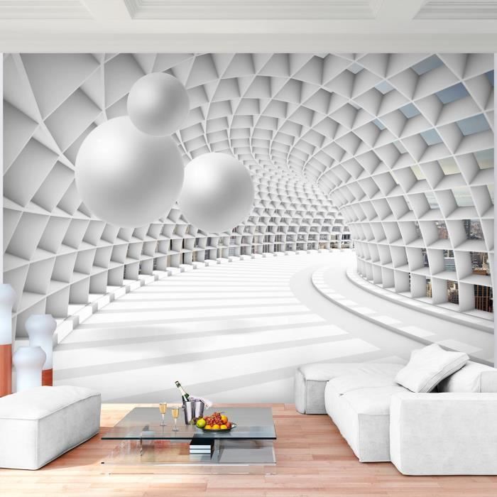 Runa Art Tapisserie Papier Peint Intisse 396 X 280 Cm 9 Bandes Soit 11 08 M2 Photo Sphere 3d Decoration Murale c Cdiscount Bricolage