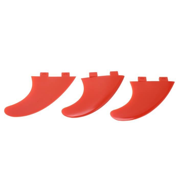 Kit Ailerons FCS2 G5 – 3 Pièces (2 Latérales + 1 Centrale), Fibre De Verre, Noir, Taille M, Pour Surf Et Paddle