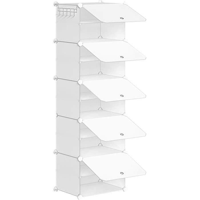 Lot De 2 étagères à Chaussures Miniatures – Plastique – 6,5 Cm – Pour Maison De Poupée, Décoration Miniature