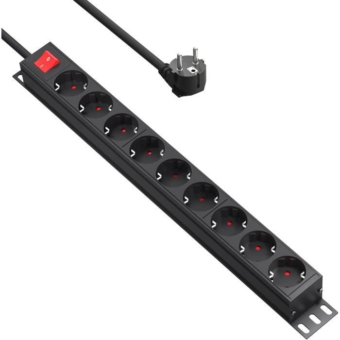 Câbles D'alimentation Avec Interrupteur - Lot De 3 - 1,8 M - Fiche Euro - Pour Lampes, Luminaires - Installation Facile