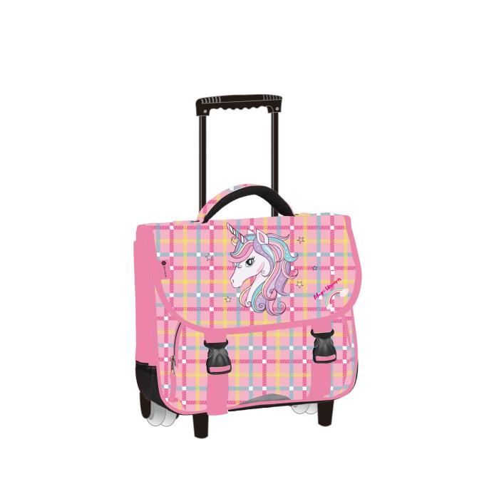 Trousse scolaire 2 compartiments rose Snowball- Avenuedusac