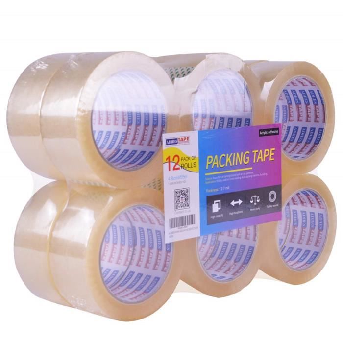 72 Rouleaux De Ruban Adhésif D'emballage HDX Bleu - 2 Mil - 55 Yards - Lot économique