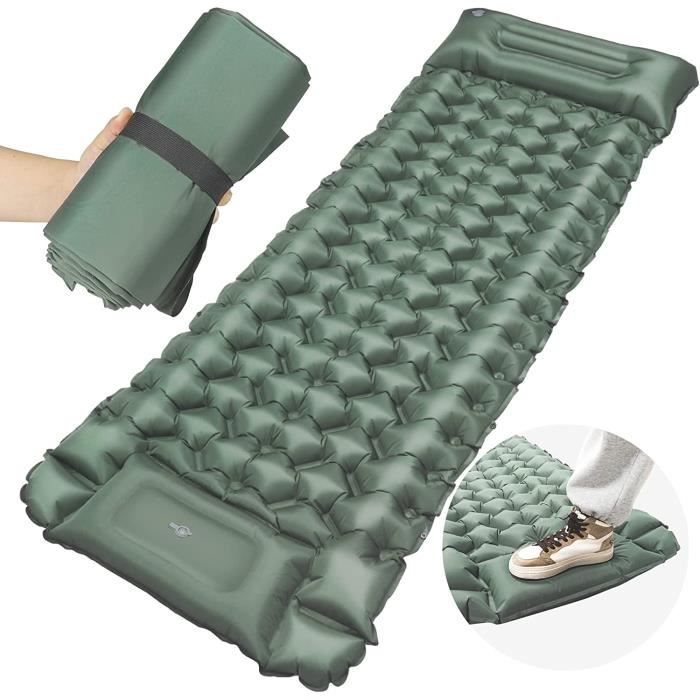 Bluever BLUEVER Matelas de Camping Gonflable, Coussin d'air Ultraléger, Matelas ...