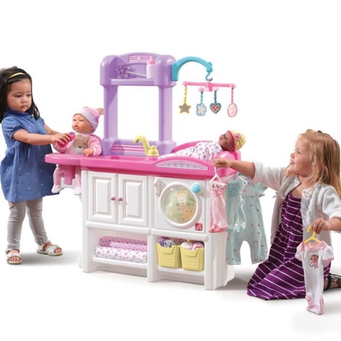 Nursery Step2 Love And Care Pour Langer Les Poupee Et Machine A Laver Les Vetements Jouet Pour Enfant 2 Ans Cdiscount Jeux Jouets