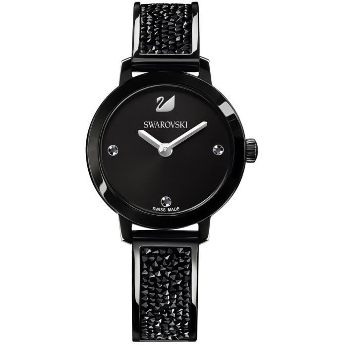 Montre Femme SWAROVSKI en Acier Noir Noir Achat vente montre