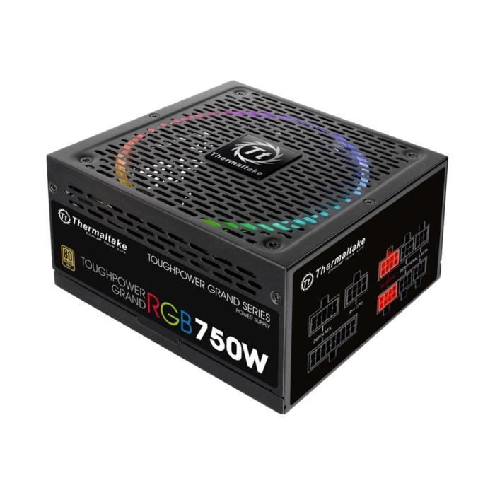 Alimentation interne Thermaltake ToughPower Grand RGB 750W Gold - ATX12V 2.4/ EPS12V 2.92 - 80 PLUS Gold