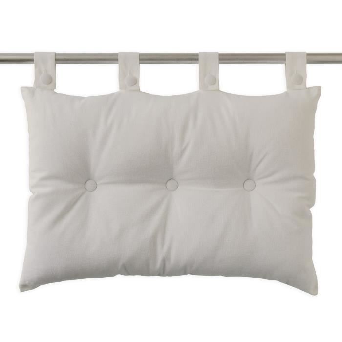 Today Coussin Tete De Lit 100 Coton 50 X 70 Cm Ivoire Achat