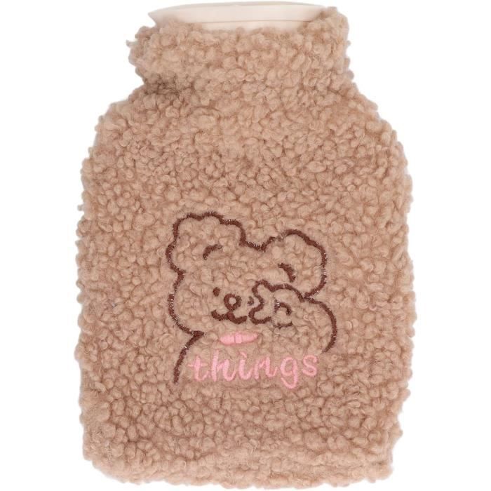 Bouillotte Peluche Ours Mignon 400ml Avec Housse Moelleuse Amovible - Bouillote Enfant Chaud Et Réconfortante