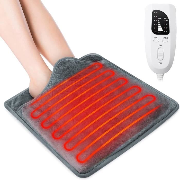 Chauffe-pieds Avec 6 Niveaux De Température Minuterie Chauffe-pieds