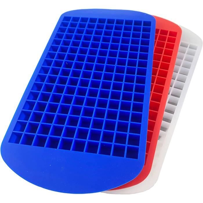 Lot De 104 Mini Bacs à Glaçons Ronds Pour Congélateur, 2 Pcs Bac à Glaçons Rond Avec Couvercle