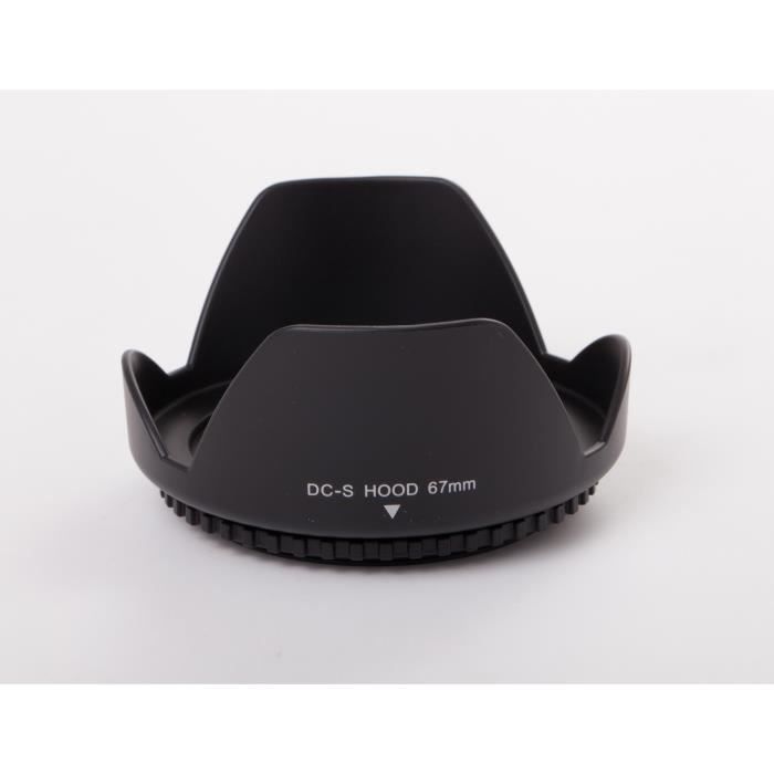 Diffusion parasoleil 67mm Noir pour Objectif Canon EF 35mm F2 is USM vhbw Plastique Pare-Soleil