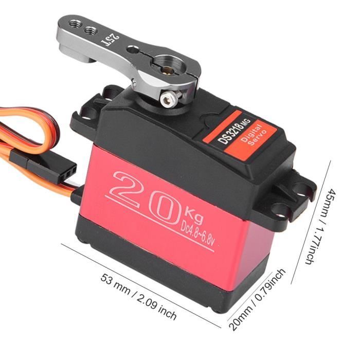 Servo numérique à engrenages RC en métal VINGVO - 35KG - Étanche - HF