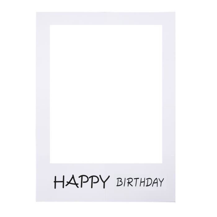 Joyeux Anniversaire Bricolage Papier Cadre Photo Decoupes Booth Accessoires Pour Fete D Anniversaire Cdiscount Maison