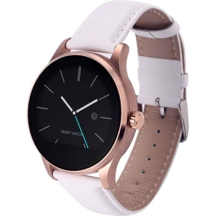Montre Connectée Android Ios Bracelet Cardio étanche Cuir Caméra à Distance  Rose - Yonis - Cdiscount Téléphonie