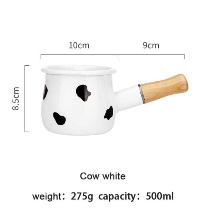 Cadeau Cuisine Pratique Design Petite Casserole à Beurre Et Lait 300 Ml - Fond Plat En Aluminium, Idéale Pour Chocolat, Café, Sauce