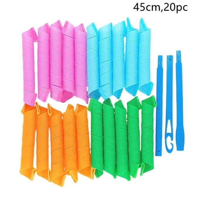 Lot De 30 Bigoudis Flexibles Sans Chaleur - Diamètre 16 Mm (250 Mm De Long)